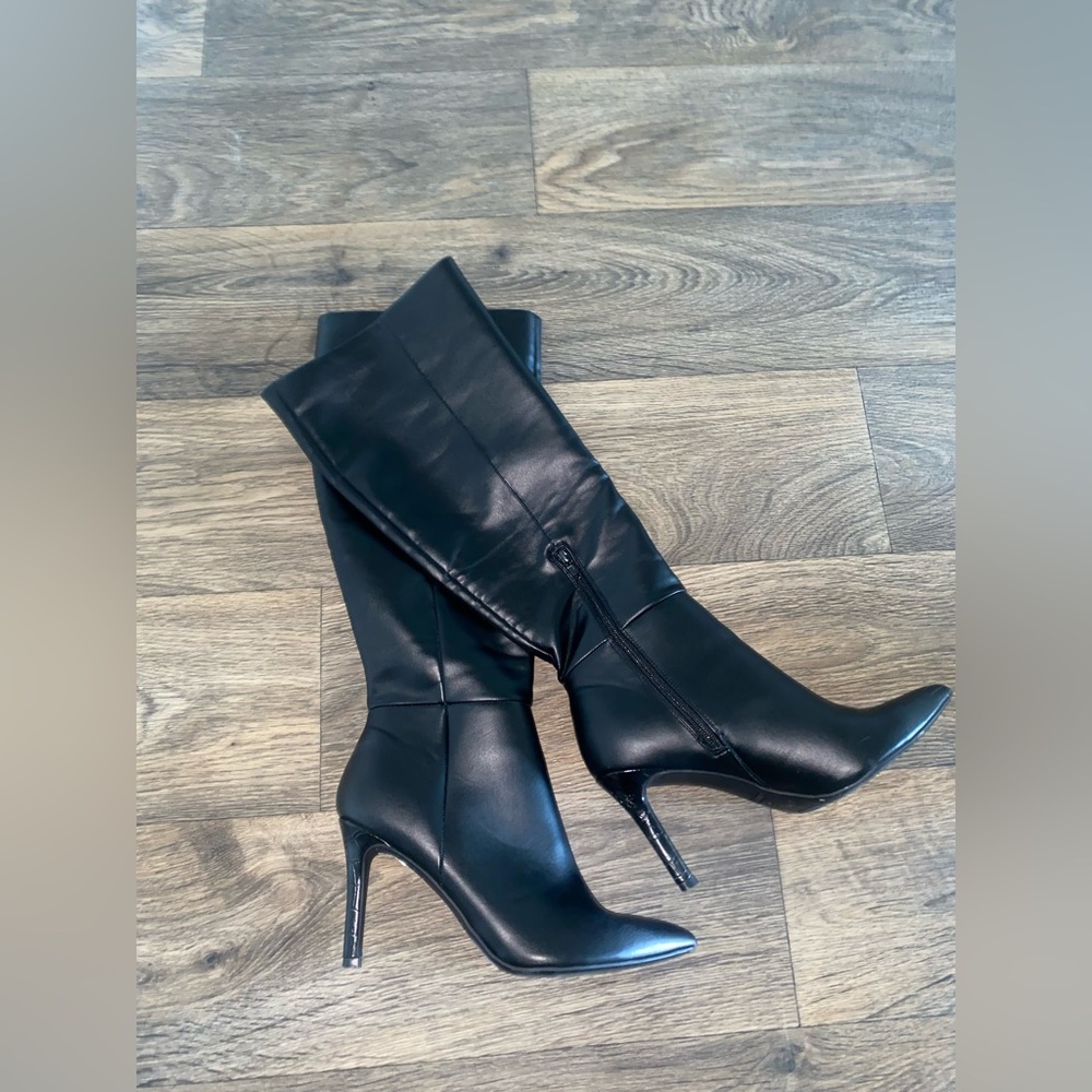 Black Leather Boots (Tall)